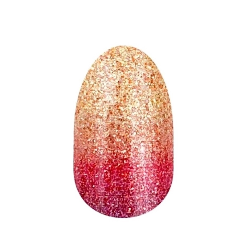 Color Street Nail Strips Sparkly Ombré Gold 2 Fuchsia-Sunset Boulevard 2 for $18 - Picture 2 of 8